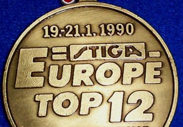 1990 Europe Top 12 medal Hannover 